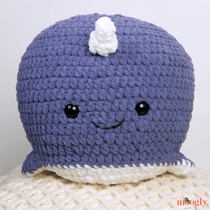 crochet narwhal baby toy