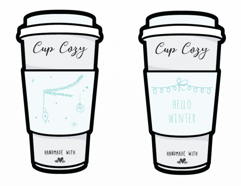 cup cozy display template