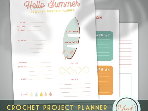 PRINTABLE PROJECT PLANNER ❘ Summer Crochet Project Planner