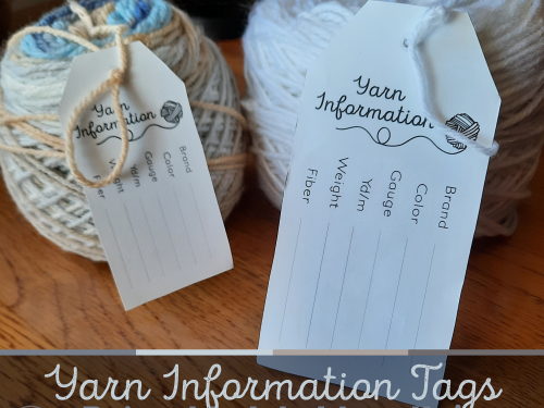 PRINTABLE TAG BUNDLE ❘  Simple Yarn Stash Information Tags