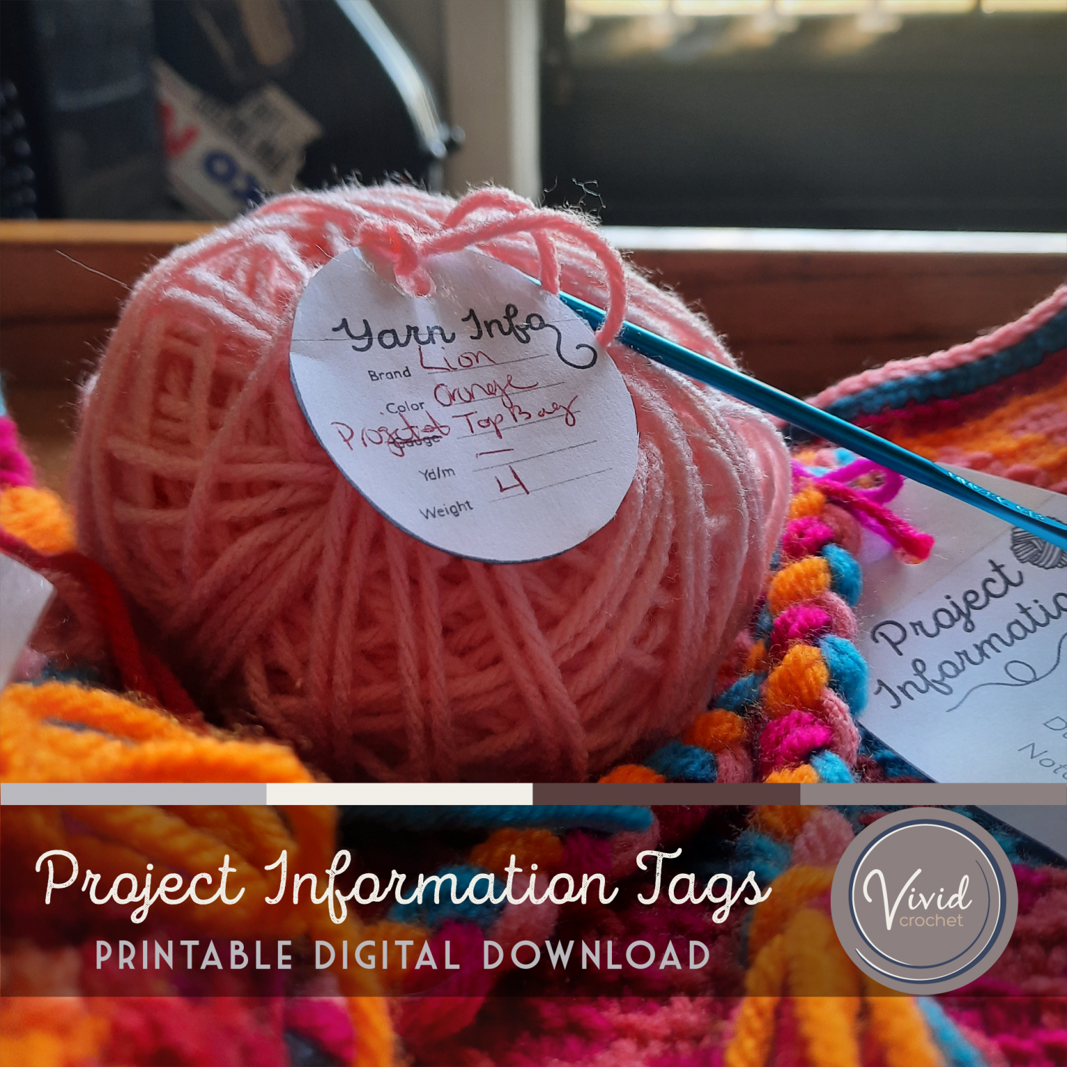 Project Tag PRINTABLE TAG BUNDLE Project Info Tags, Printable Labels