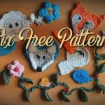 graphic that says six free crochet patterns