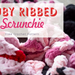 free crochet pattern scrunchies