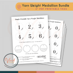 yarn weight medallions