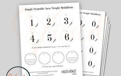 yarn weight medallions